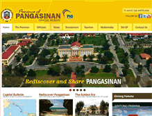 Tablet Screenshot of pangasinan.gov.ph